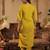Floral Embroidered Straight Kurta With Trousers & Dupatta