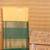 Malai cream and green semi silk saree with blouse