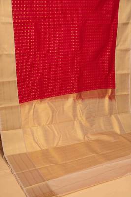 Pink aayiram butta semi silk saree with blouse 2