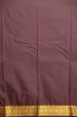 Yam orange semi silk saree with blouse 3