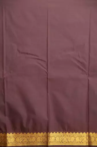 Yam orange semi silk saree with blouse
