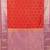 Red and lavender soft silk saree with blouse