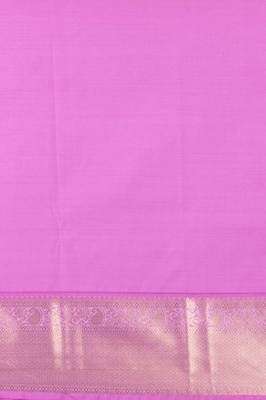 Red and lavender soft silk saree with blouse 4