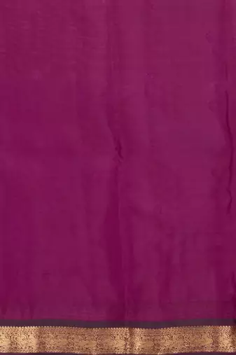 Orange and purple touch silk saree with blouse
