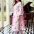 Floral Printed Pure Cotton Straight Kurta With Trousers & Dupatta