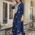 Floral Embroidered Thread Work Straight Kurta With Trousers