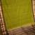 Sheen green and coffee brown touch silk saree with blouse