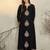 Ethnic Motifs Embroidered Mandarin Collar A-Line Thread Work Kurta With Trouser