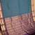 Peacock blue and  touch silk saree with blouse
