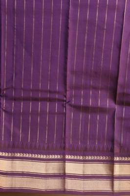 Peacock blue and  touch silk saree with blouse 4