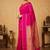Deep pink touch silk saree with blouse