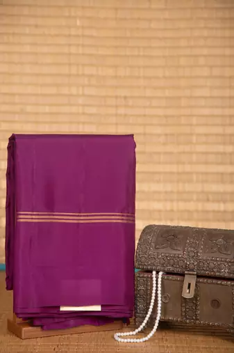 French violet touch silk saree with blouse