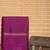 French violet touch silk saree with blouse