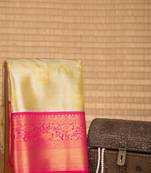 Golden tissue soft silk saree with blouse