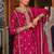 Adults-Women Woven Design Embroidered Kurta with Palazzos & Dupatta