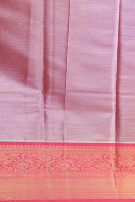 Golden tissue soft silk saree with blouse 3