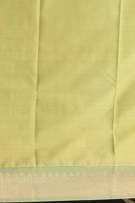 Russian violet and pastel green semi silk saree 3