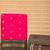 Strawberry pink and green semi silk saree with blouse
