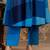 Colourblocked V-Neck A-Line Kurta With Trousers