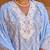 Women Floral Embroidered  Cotton Kurta with Trousers & Dupatta
