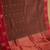 Maroon and red traditional touch silk saree with blouse