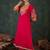 Women Floral Embroidered Kurta with Trousers