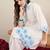 Women Solid Embroidered Cotton Kurta with Palazzos