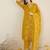 Women Solid Embroidered Cotton Kurta with Trousers & Dupatta