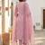 Women Floral Embroidered Regular Thread Work  Cotton Kurta with Trousers & With Dupatta