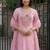 Women Floral Embroidered Regular Thread Work  Cotton Kurta with Trousers & With Dupatta