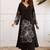 Women Floral Printed Regular Thread Work Kurta with Trousers