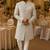 Aesthetic beige navabi indowestern for men