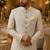 Aesthetic beige navabi indowestern for men