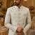 Offwhite sky elephant navabi indowestern for men