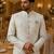 Sky blue navabi indowestern for men