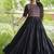 black color Ora cotton with multi thread embroidered & gota patti & mirror work