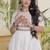 White color Ora cotton with multi thread embroidered & gota patti & mirror work