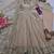 Cream heavy sequins work partywear anarkali suit set