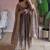 Metallic heavy sequins work partywear anarkali suit set