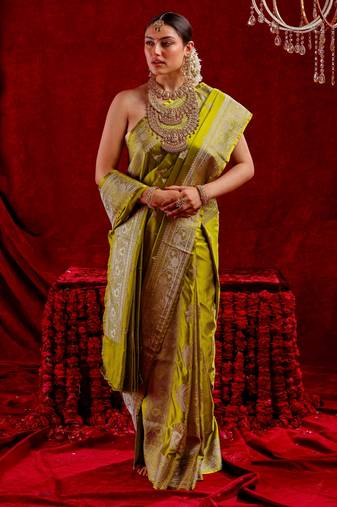 Harika Satin Silk blend saree