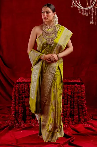 Harika Satin Silk blend saree