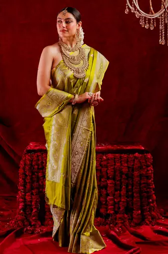 Harika Satin Silk blend saree