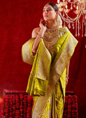 Harika Satin Silk blend saree 5