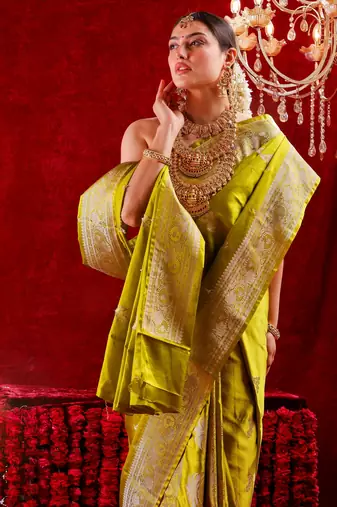 Harika Satin Silk blend saree