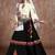Black Taffeta Silk Gamthi Butta Mirror With Lace Work & Tassel Lace With Printed Gamthi Work Dupatta Chaniya Choli