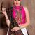 White Twill Gamthi Butta Mirror With Lace Work & Tassel Lace With Printed Gamthi Work Dupatta Chaniya Choli