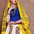 White Twill Gamthi Butta Mirror With Lace Work & Tassel Lace With Printed Gamthi Work Dupatta Chaniya Choli