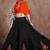 Black Taffeta Silk Gamthi Butta, Mirror With Lace Work & Tassel Lace With Printed Gamthi Work Dupatta Chaniya Choli