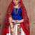 White Twill Gamthi Butta Mirror With Lace Work & Tassel Lace With Printed Gamthi Work Dupatta Chaniya Choli
