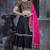 Black Art Silk Gamthi Butta, Mirror, Aari With Lace Work Chaniya Choli